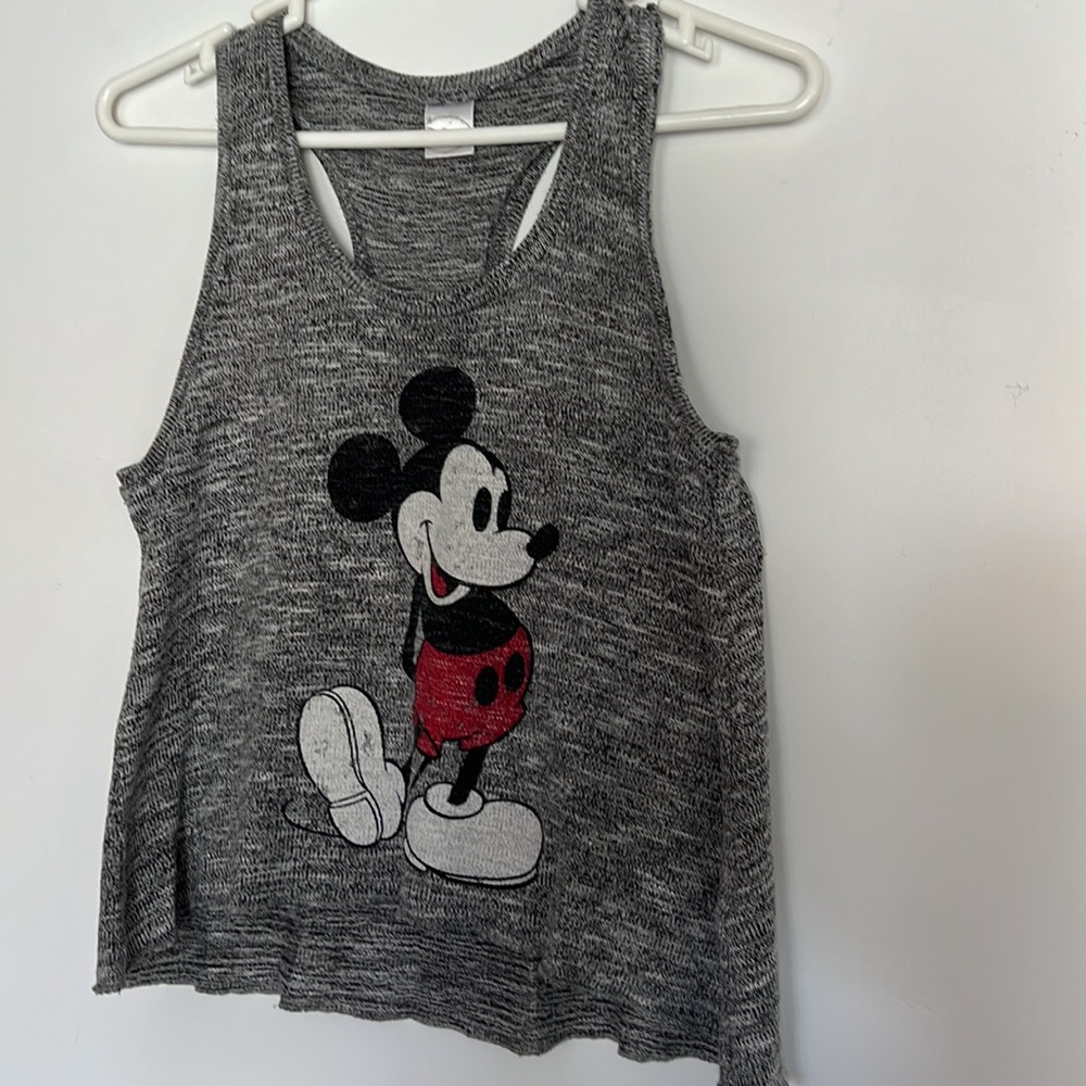 Jrs Cropped Mickey Tank Top
